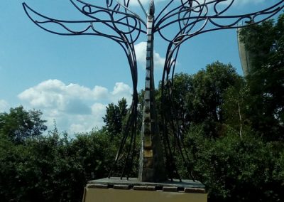 Matl Árpád "Angyal", acél, 2,6 m, Bököny